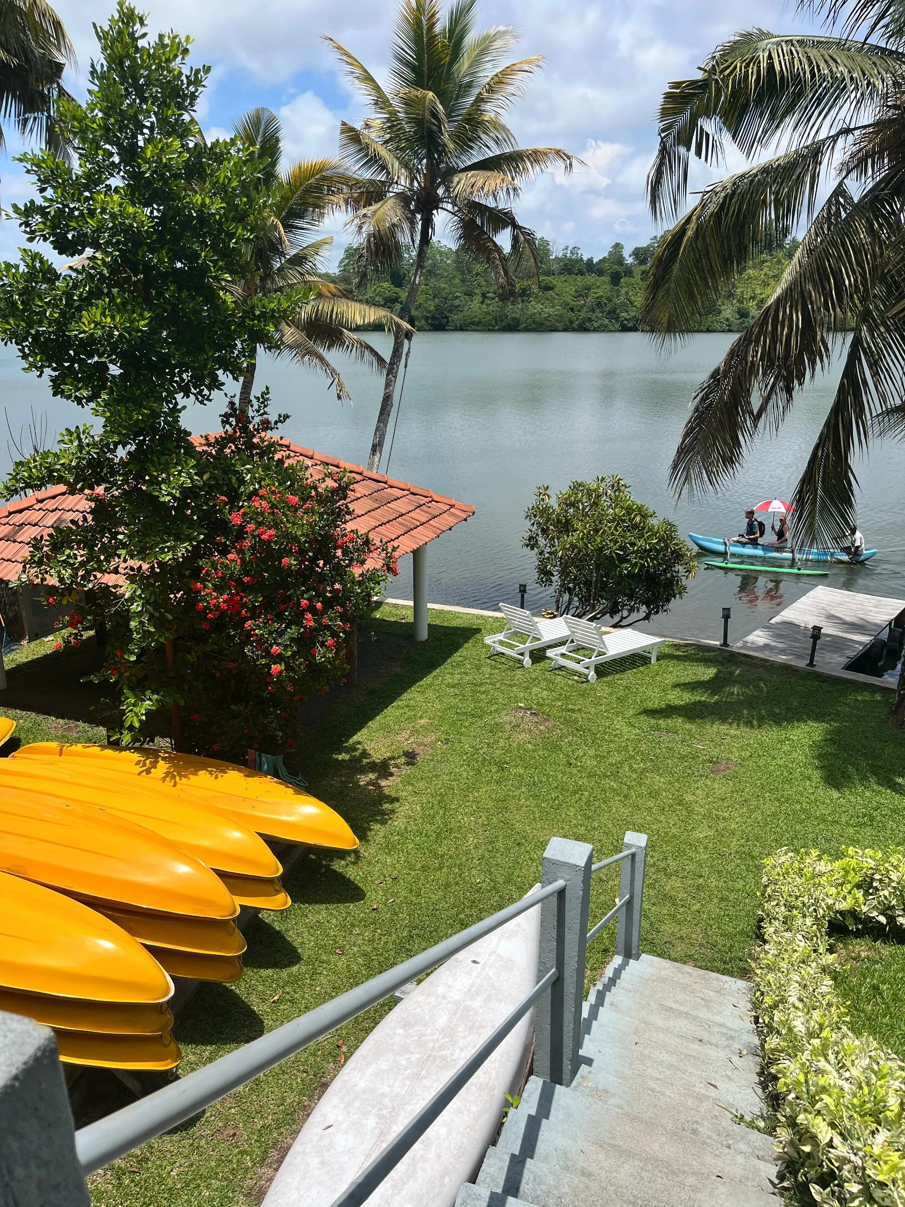 Open water view of Rathgama Lake — AquaHub coworking café location in Hikkaduwa