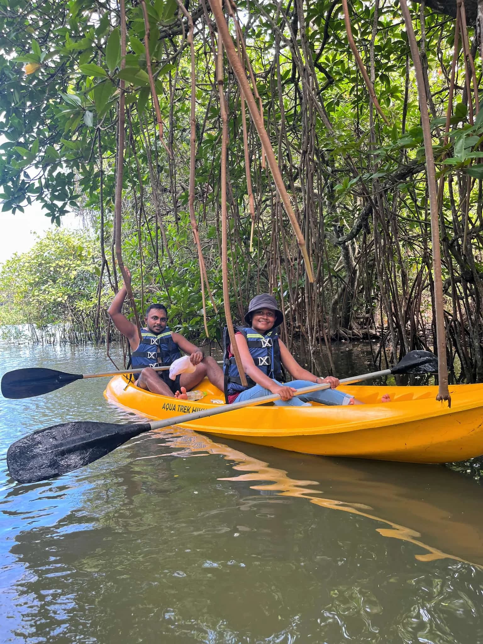 Sunrise prep on the lagoon deck
