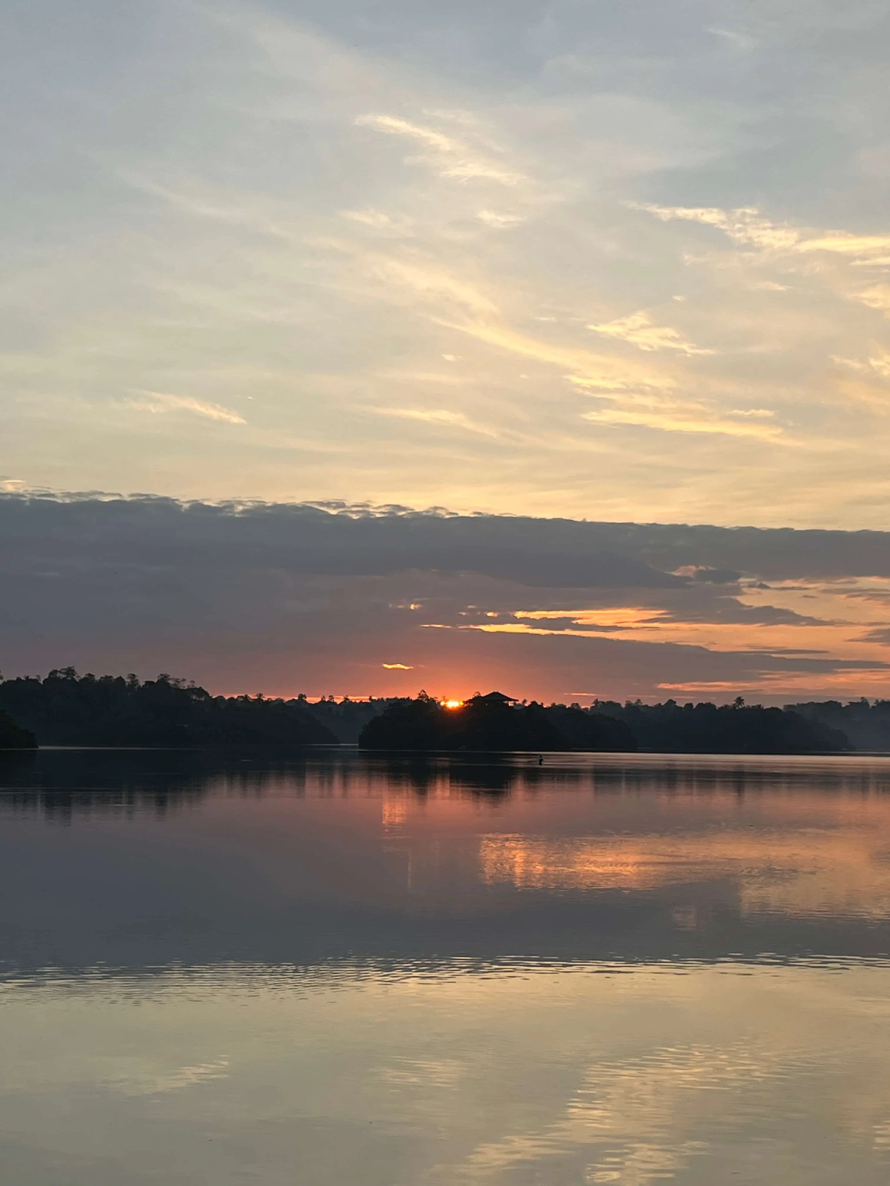 Sunrise over Rathgama Lagoon